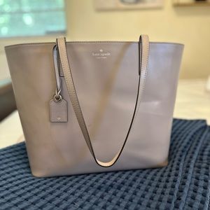 Kate Spade Shoulder Tote- grey/tan